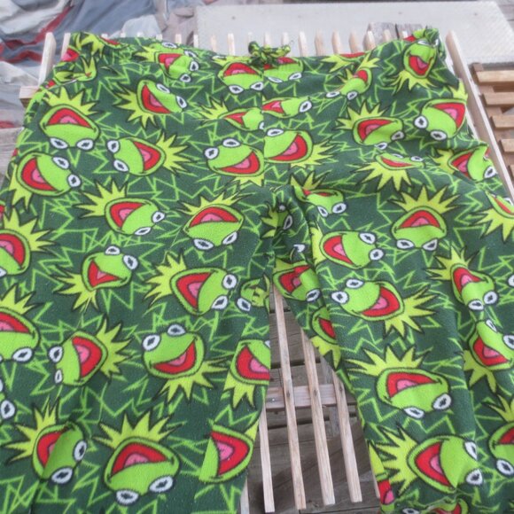 Fun Cute Unisex Kermit the Frog Pajama PJ Bottoms - Medium. - Picture 8 of 9